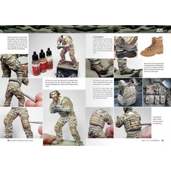 AK Learning Series Vol.8 - Modern Figures Camouflages (English, 92 pages) AK Learning Series Vol.8 - Modern Figures Camouflages (English, 92 pages)