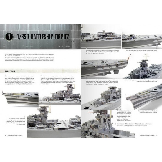Modelling Full Ahead Vol.03 - Bismarck & Tirpitz (English, 88 pages)