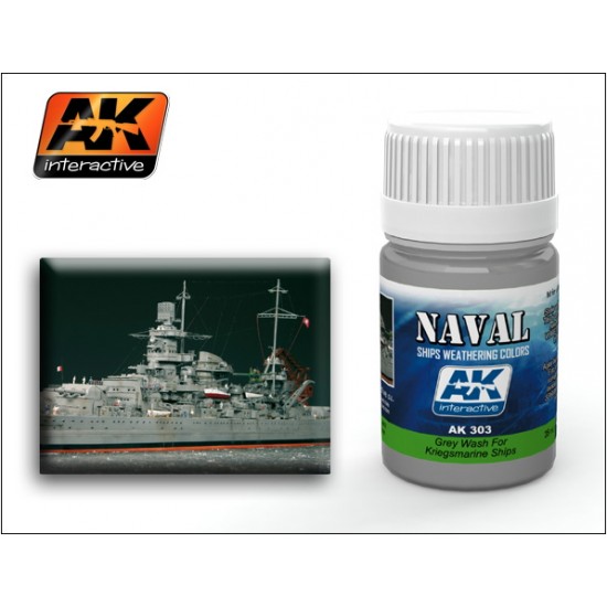 Grey Wash for Kriegsmarine Ships (Enamel, 35ml) Grey Wash for Kriegsmarine Ships (Enamel, 35ml)