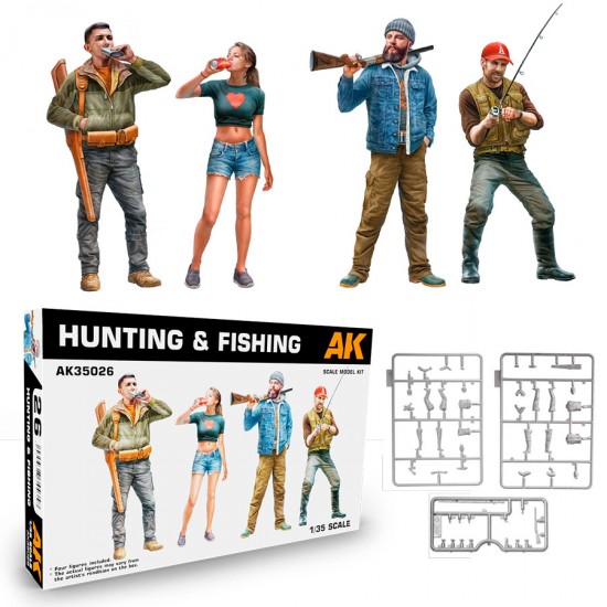 1/35 Civilian Characters Hunting & Fishing (4 figures) 1/35 Civilian Characters Hunting & Fishing (4 figures)