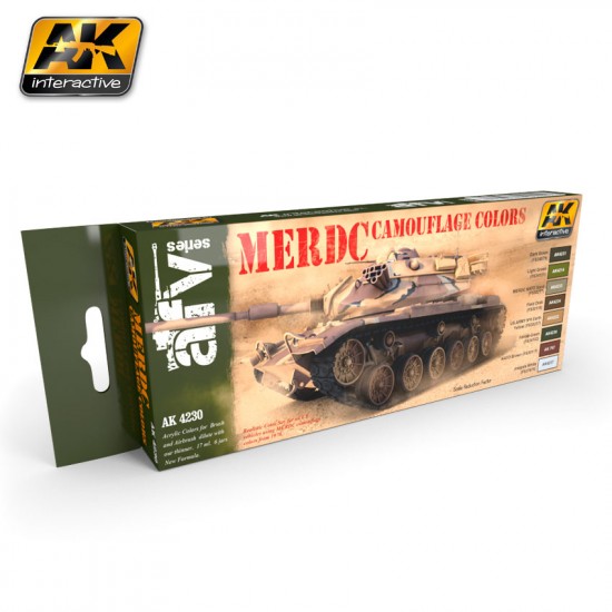 Acrylic Paint Set - MERDC Camouflage Colours (6 x 17ml) Acrylic Paint Set - MERDC Camouflage Colours (6 x 17ml)