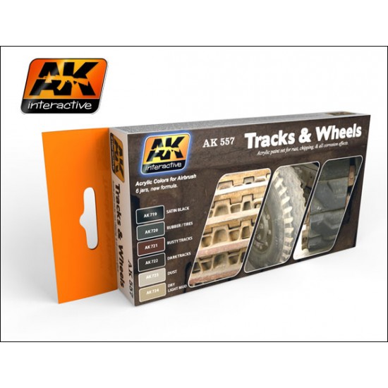 Tracks and Wheels Colour Set (6 x 17ml) Tracks and Wheels Colour Set (6 x 17ml)