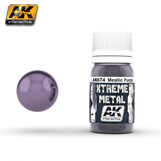 Xtreme Metal - Metallic Purple (30ml) Xtreme Metal - Metallic Purple (30ml)