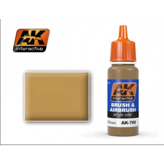 Acrylic Paint - RAL8020 Gelbbraun Base Colour for DAK Camouflage 1942(17ml) Acrylic Paint - RAL8020 Gelbbraun Base Colour for DAK Camouflage 1942(17ml)