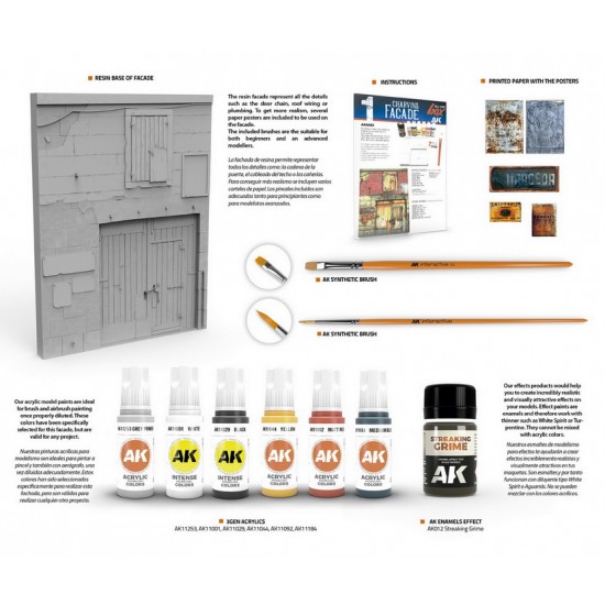 All In One Set -Box 1 - Charvins Facade (resin base, paints, effects, brush) All In One Set -Box 1 - Charvins Facade (resin base, paints, effects, brush)