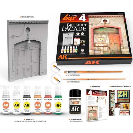 All In One Set Box 4 - Billiault Facade (resin kit, paints, effects, brush) All In One Set Box 4 - Billiault Facade (resin kit, paints, effects, brush)