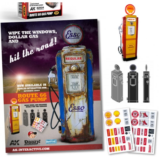 1/24 Route 66 Gas Pump 1/24 Route 66 Gas Pump