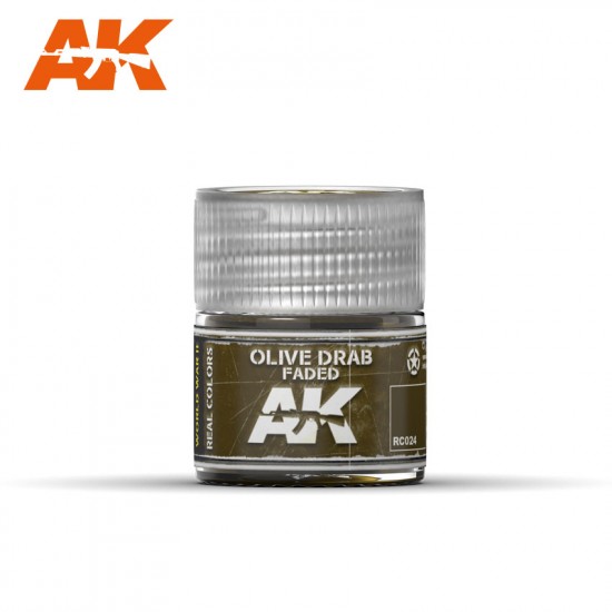 Real Colours Series Acrylic Lacquer Paint - Olive Drab Faded (10ml) Real Colours Series Acrylic Lacquer Paint - Olive Drab Faded (10ml)