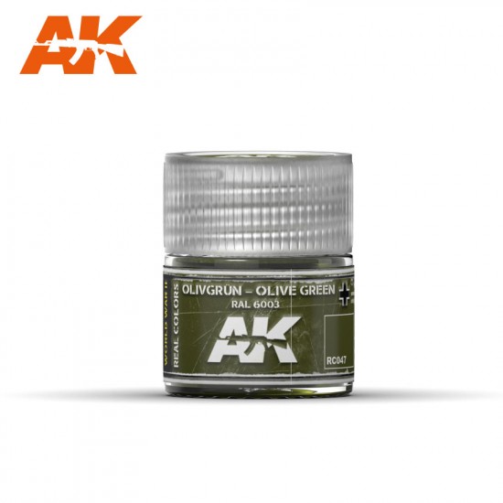 Real Colours Series Acrylic Lacquer Paint - Olivgrun-Olive Green RAL 6003 (10ml) Real Colours Series Acrylic Lacquer Paint - Olivgrun-Olive Green RAL 6003 (10ml)