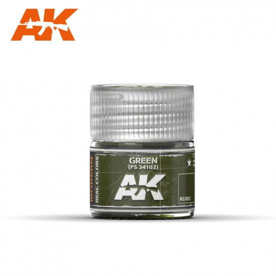 Real Colours Series Acrylic Lacquer Paint - Green FS 34102 (10ml) Real Colours Series Acrylic Lacquer Paint - Green FS 34102 (10ml)