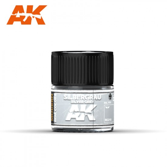 Real Colours Aircraft Acrylic Lacquer Paint - Silbergrau -Silver Grey RAL 7001 (10ml) Real Colours Aircraft Acrylic Lacquer Paint - Silbergrau -Silver Grey RAL 7001 (10ml)