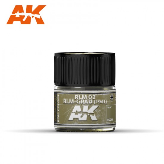 Real Colours Aircraft Acrylic Lacquer Paint - RLM 02 RLM-GRAU 1941 (10ml) Real Colours Aircraft Acrylic Lacquer Paint - RLM 02 RLM-GRAU 1941 (10ml)