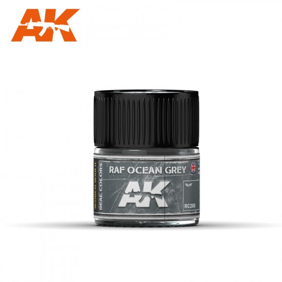 Real Colours Aircraft Acrylic Lacquer Paint - RAF Ocean Grey (10ml)
