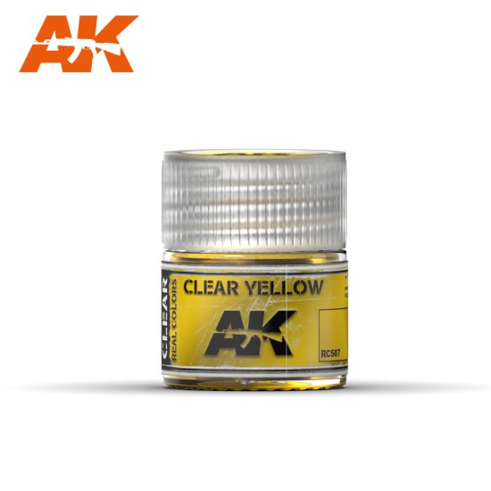 Real Colours Series Acrylic Lacquer Paint - Clear Yellow (10ml)