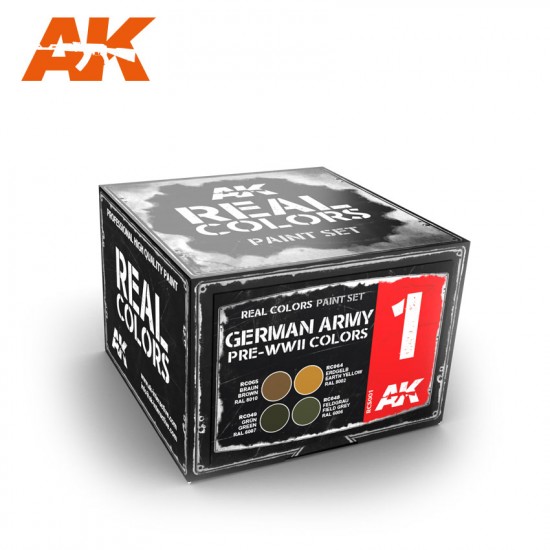 Acrylic Lacquer Paints Set - German Army Pre-WWII Colours (4 x 10ml) Acrylic Lacquer Paints Set - German Army Pre-WWII Colours (4 x 10ml)
