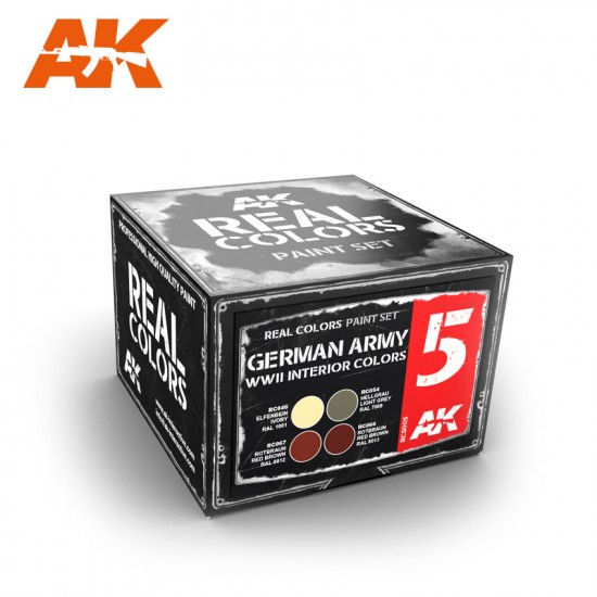 Acrylic Lacquer Paints Set - German Army WWII Interior Colours (4 x 10ml) Acrylic Lacquer Paints Set - German Army WWII Interior Colours (4 x 10ml)