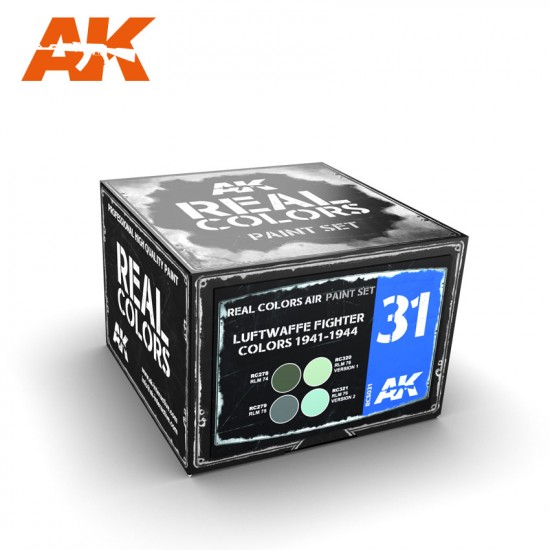 Aircraft Acrylic Lacquer Paints Set - Luftwaffe Fighter Colours 1941-1944 (4 x 10ml) Aircraft Acrylic Lacquer Paints Set - Luftwaffe Fighter Colours 1941-1944 (4 x 10ml)