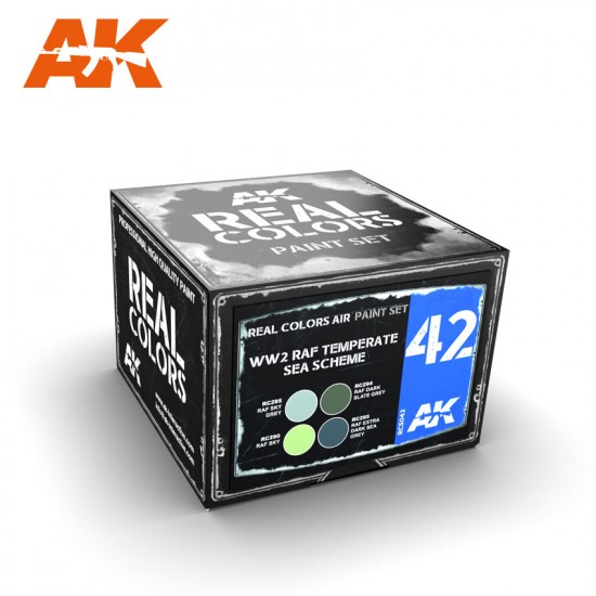 Aircraft Acrylic Lacquer Paints Set - WWII RAF Temperate Sea Scheme (4 x 10ml) Aircraft Acrylic Lacquer Paints Set - WWII RAF Temperate Sea Scheme (4 x 10ml)