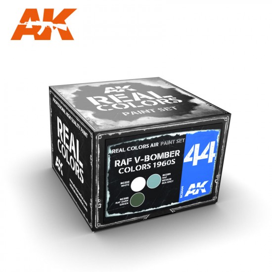 Aircraft Acrylic Lacquer Paints Set - RAF V-Bomber Colours 1960s (3 x 10ml) Aircraft Acrylic Lacquer Paints Set - RAF V-Bomber Colours 1960s (3 x 10ml)