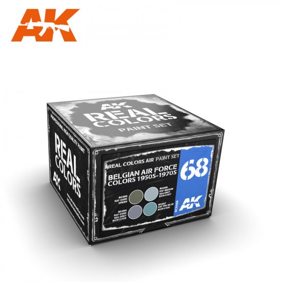 Acrylic Lacquer Paints Set - Belgian Air Force Colours 1950s-1970s (4 x 10ml) Acrylic Lacquer Paints Set - Belgian Air Force Colours 1950s-1970s (4 x 10ml)