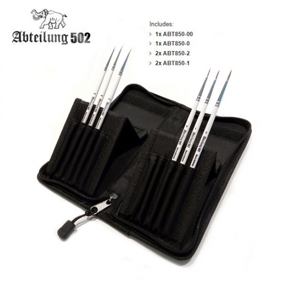 Deluxe Marta Kolinsky Kit (8 brushes: Size 10/0, 5/0, 4/0, 000, 00, 0, 1, 2) Deluxe Marta Kolinsky Kit (8 brushes: Size 10/0, 5/0, 4/0, 000, 00, 0, 1, 2)