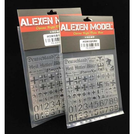 Alexen PLA Stencil Masking 1/35 Scale Models 80x80mm for 1/32 
