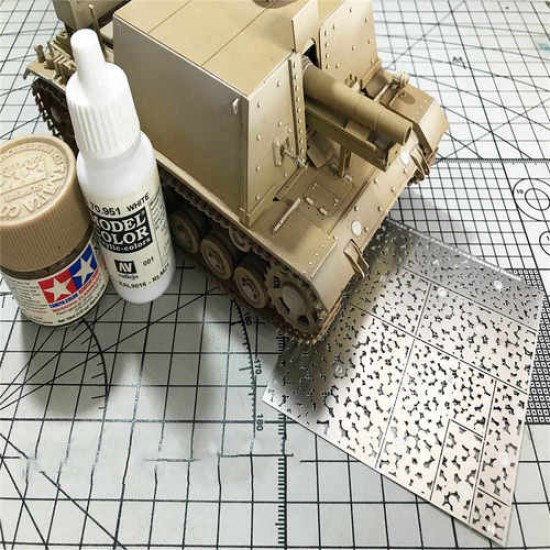 WWII German Forest Ambush Camouflage (Style A) Stencil (Masking) for 1/32, 1/35 Scale Models (80x80mm) WWII German Forest Ambush Camouflage (Style A) Stencil (Masking) for 1/32, 1/35 Scale Models (80x80mm)