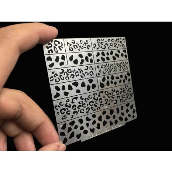 Jaguar Camouflage Mark Stencil (Masking) for 1/35, 1/100 Scale Models (80x80mm) Jaguar Camouflage Mark Stencil (Masking) for 1/35, 1/100 Scale Models (80x80mm)