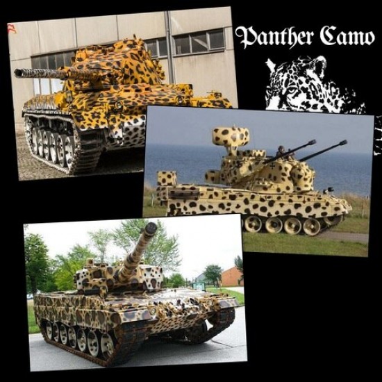 Jaguar Camouflage Mark Stencil (Masking) for 1/35, 1/100 Scale Models (80x80mm) Jaguar Camouflage Mark Stencil (Masking) for 1/35, 1/100 Scale Models (80x80mm)