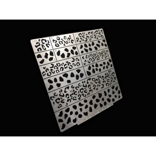 Jaguar Camouflage Mark Stencil (Masking) for 1/35, 1/100 Scale Models (80x80mm) Jaguar Camouflage Mark Stencil (Masking) for 1/35, 1/100 Scale Models (80x80mm)