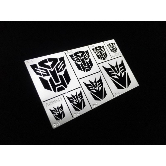 Transformer Logo Stencil (Masking) for 1/32, 1/35 Scale Models (80x40mm) Transformer Logo Stencil (Masking) for 1/32, 1/35 Scale Models (80x40mm)