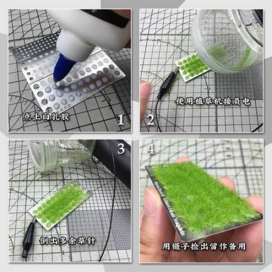 Model Scene Grass Planting Template for All Scale Models Model Scene Grass Planting Template for All Scale Models