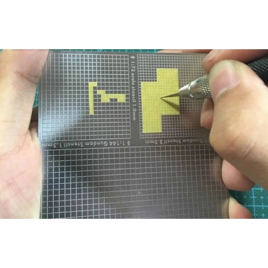 Digital Camouflage Stencil (Masking, 2-sided) for 1/35, 1/100 Scale Models (80x80mm) Digital Camouflage Stencil (Masking, 2-sided) for 1/35, 1/100 Scale Models (80x80mm)