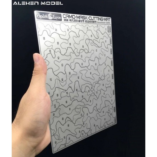 Camo Steel Stencil (Masking, 2-sided) for 1/32, 1/35 Scale Models (210x142mm) Camo Steel Stencil (Masking, 2-sided) for 1/32, 1/35 Scale Models (210x142mm)