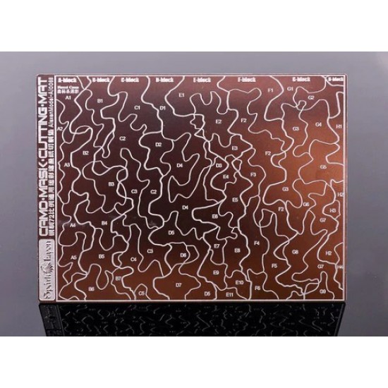 Mini Camo Stencil (Masking, 2-sided) for 1/72, 1/100 Scale Models (90x50mm) Mini Camo Stencil (Masking, 2-sided) for 1/72, 1/100 Scale Models (90x50mm)
