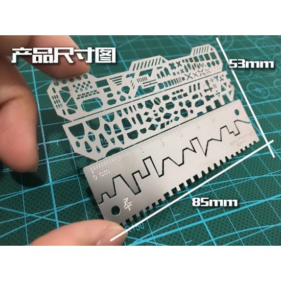 Scribing Ruler and Template for 1/100, 1/144 Scale Models Scribing Ruler and Template for 1/100, 1/144 Scale Models