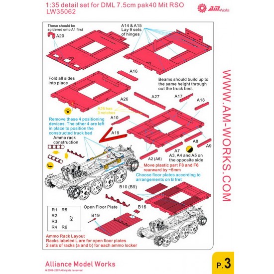 1/35 Detail set for 7.5cm Pak 40/4 Mit Auf RSO (for Dragon kit 6640) 1/35 Detail set for 7.5cm Pak 40/4 Mit Auf RSO (for Dragon kit 6640)