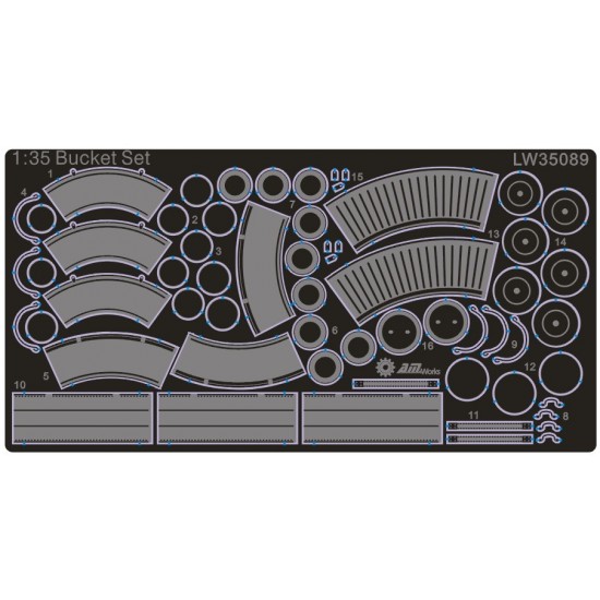 1/35 Bucket Set for Various Types 1/35 Bucket Set for Various Types