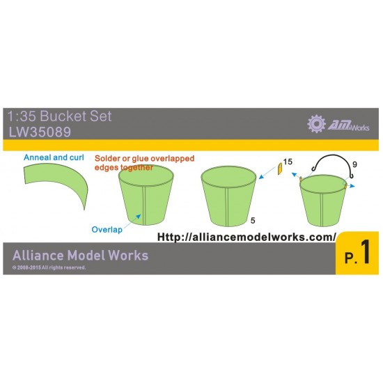 1/35 Bucket Set for Various Types 1/35 Bucket Set for Various Types
