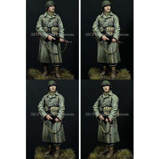 1/16 WWII US Infantry NCO (1 Figure w/2 Different Heads)