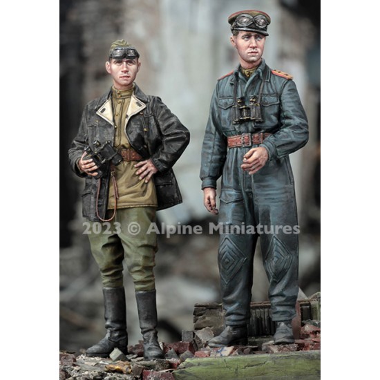 1/35 WWII Soviet Tank Officer Set (2 figures) 1/35 WWII Soviet Tank Officer Set (2 figures)