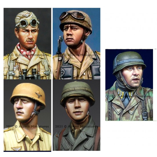 1/35 Fallschirmjager Head Set #1 1/35 Fallschirmjager Head Set #1