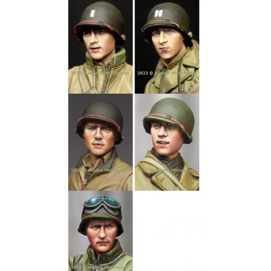 1/35 US Infantry Head Set #4 (5pcs) 1/35 US Infantry Head Set #4 (5pcs)