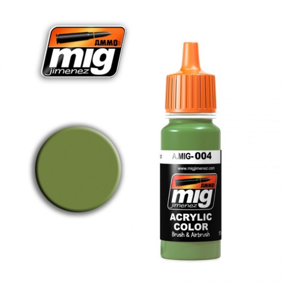 Acrylic Paint - Ral 6011B Resedagrun for German Vehicles in 1945 (17ml) Acrylic Paint - Ral 6011B Resedagrun for German Vehicles in 1945 (17ml)