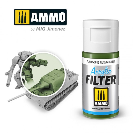 Acrylic Filter - Military Green (15ml, water-soluble)