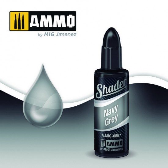 AMMO Shaders Acrylic Paint - Navy Grey (10ml)