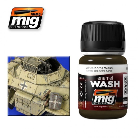DAK Wash for Africa Corps / Light Desert Vehicles (Enamel, 35ml) DAK Wash for Africa Corps / Light Desert Vehicles (Enamel, 35ml)