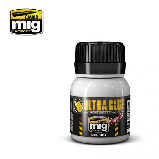 Ultra Glue (Acrylic Waterbase Glue) for Etch, Clear Parts & More (40ml) Ultra Glue (Acrylic Waterbase Glue) for Etch, Clear Parts & More (40ml)