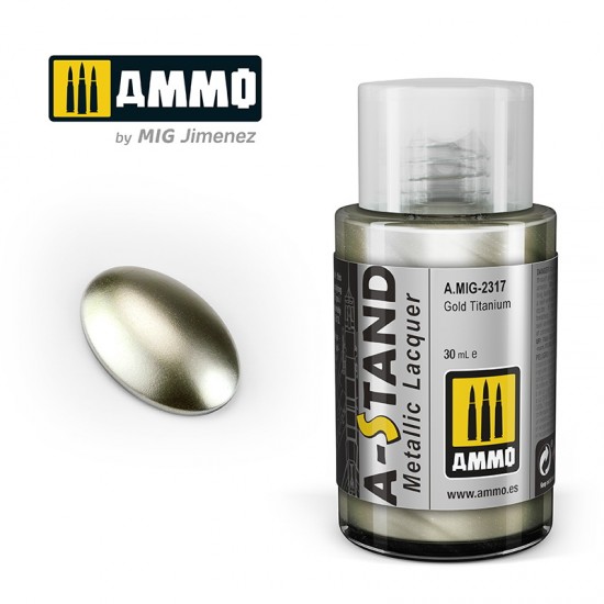 A-STAND Metallic Lacquer - Gold Titanium (30ml) A-STAND Metallic Lacquer - Gold Titanium (30ml)