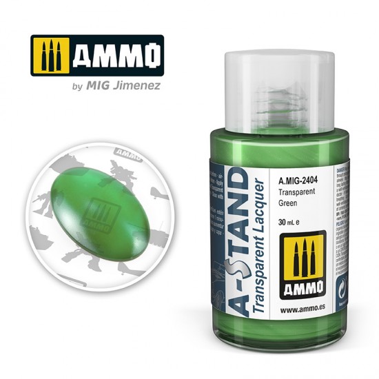 A-STAND Transparent Lacquer - Green (30ml) A-STAND Transparent Lacquer - Green (30ml)